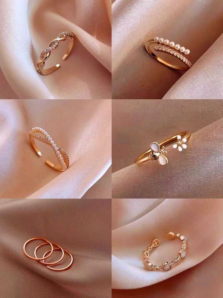 Girly Accessories Rings, Girly Rings, Simplistic Jewelry, Stylish Jewelry Accessories, Cute Promise Rings, Hand Jewelry Rings, Neck Pieces Jewelry, Pretty Jewelry Necklaces, Modern Muse