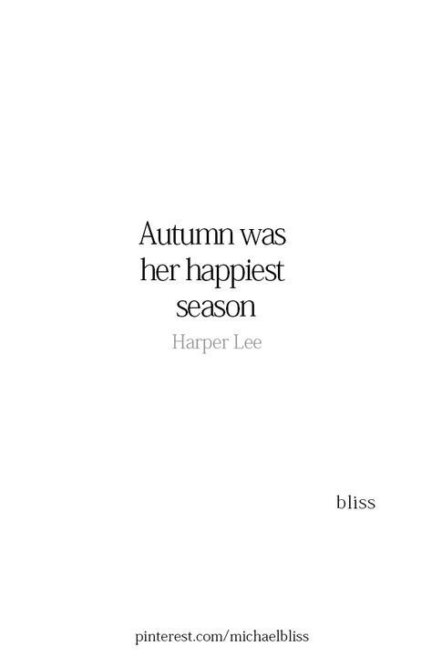 the cover for autumn was her happest season by harper lee, with an image of