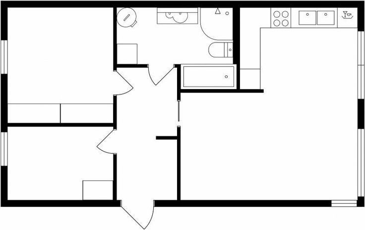 a floor plan for a small apartment