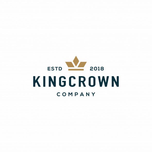 the logo for king crown company, which has been designed to look like it is made from