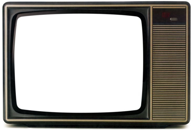 an old fashioned television set with no screen