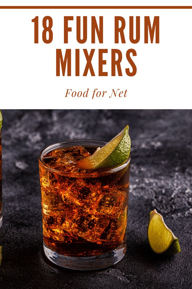 These rum mixers prove that rum doesn't need to be difficult to work with. Just one extra ingredient is all you need to make a delicious drink. #rum #cocktails Dark Rum Drinks Recipes, Dark Rum Drinks, Spiced Rum Recipes, Rum Drinks Easy, Spiced Rum Drinks, Rum Mixed Drinks, Dark Rum Cocktails, Rum Cocktails Easy, Spiced Rum Cocktails