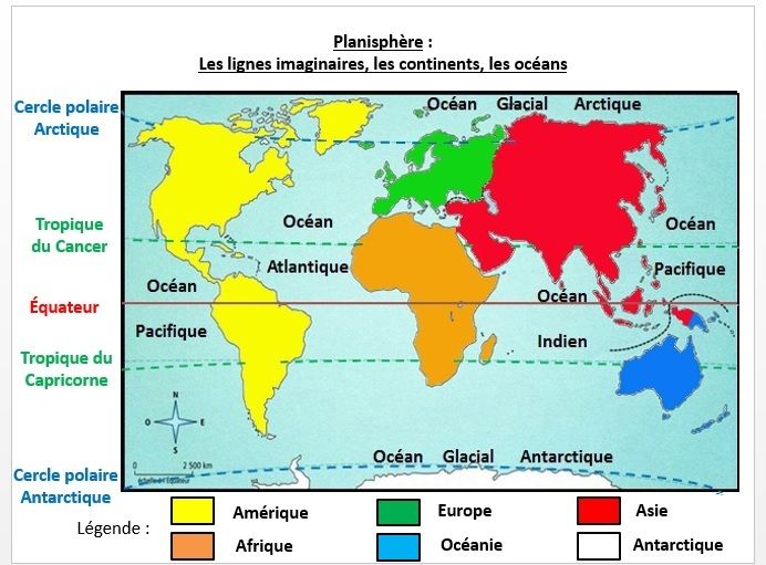 the world map with different colors and names