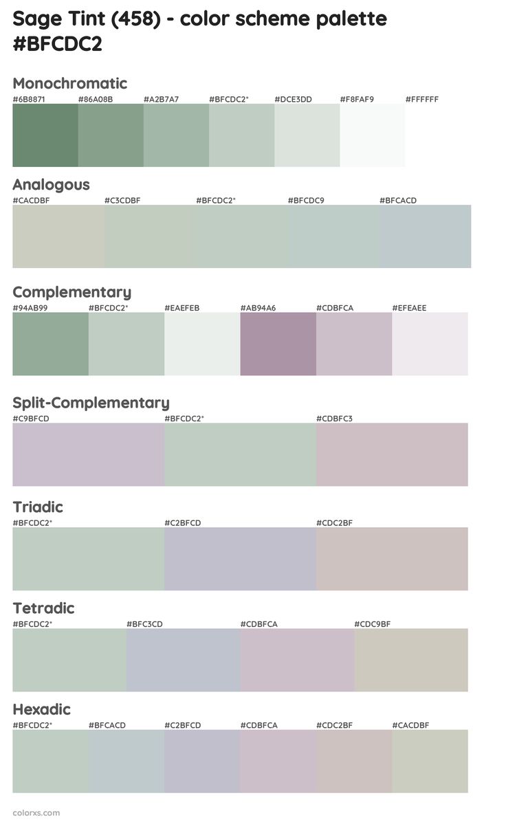 the color scheme for sage tint's color scheme is shown in purple and green