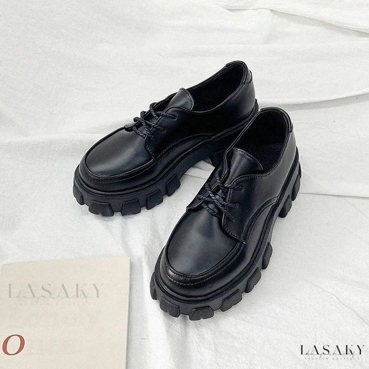 Lasaky - Classic Retro Thick-Soled Platform Shoes for Women Ladies Leather Shoes, Gothic Shoes, Vintage Sandals, Womens Sandals Summer, Shoes Platform, Shoes Luxury, Womens Summer Shoes, Fashion Footwear, Platform Loafers