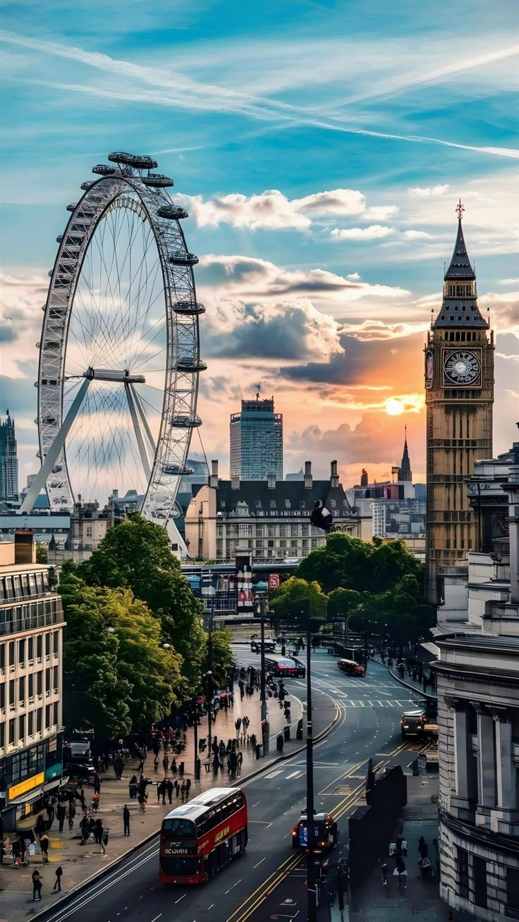 the big ben clock tower towering over the city of london