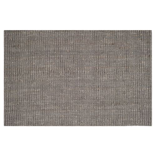 a gray rug on a white background