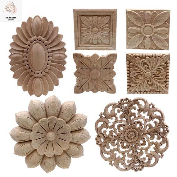 decorative wood carvings and molds for home decor