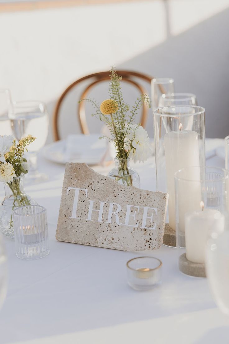 beige wedding inspiration, white wedding inspo, california coastal wedding, white candles, tea light, wedding table Chic Beach Wedding, California Beach Wedding, San Clemente Wedding, San Clemente California, Beach Wedding Centerpieces, Dream Venue, Grace Love, Grace Loves Lace, Coastal Town