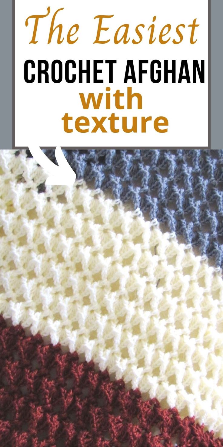 the easy crochet afghan with texture