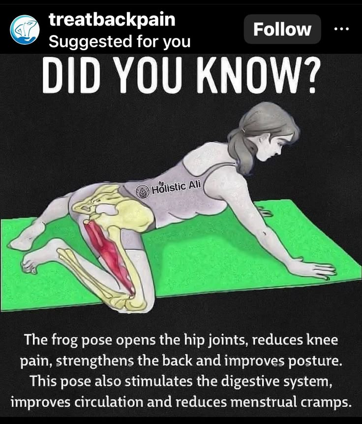 a woman laying on top of a mat with the caption, did you know?