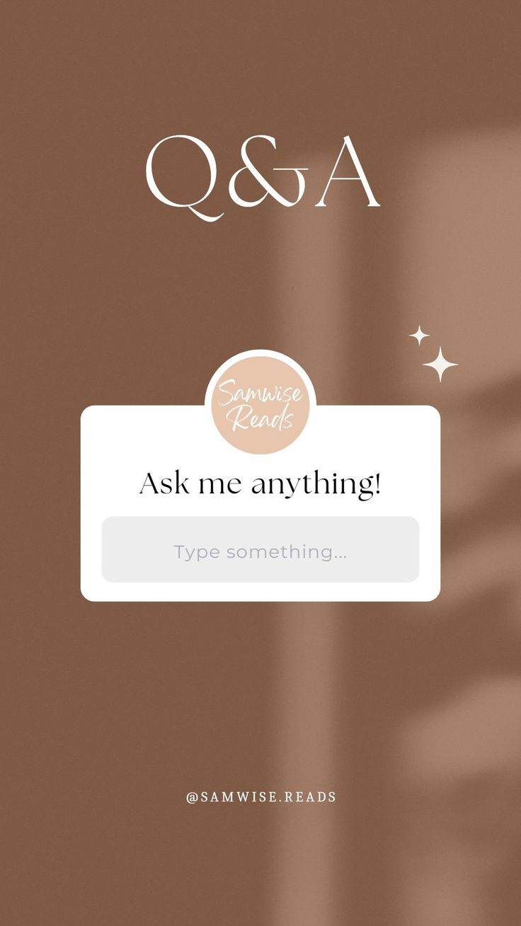 the q & a sign is displayed on a brown background