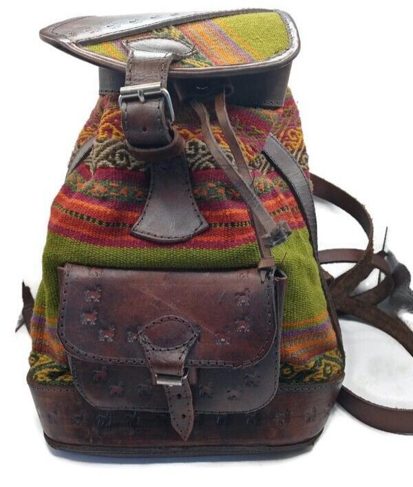 Check out Women's Backpack Handmade in Andean Cordillara Leather Cusco, the latest item I added on eBay! #eBay #eBaySeller Artisan Backpack For Travel, Daily Use Brown Backpack With Leather Trim, Artisan Travel Backpack, Multicolor Leather Backpack For Travel, Daily Use Multicolor Leather Backpack, Multicolor Rectangular Leather Backpack With Adjustable Strap, Leather Backpack Shoulder Bag With Leather Trim, Multicolor Leather Standard Backpack, Multicolor Leather Backpack With Adjustable Strap