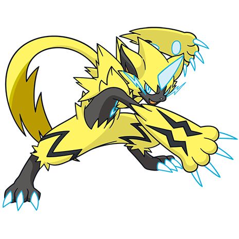 a drawing of a yellow and black pokemon