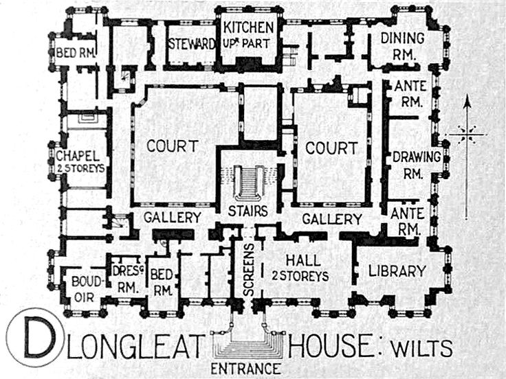 the floor plan for an old house with many rooms