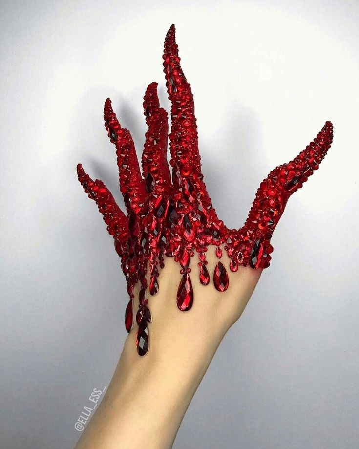 Hand Makeup, Photography Beauty, Fantasias Halloween, Art Summer, Picture Credit, Red Aesthetic, Fantasy Fashion, Halloween Nails, Costume Design