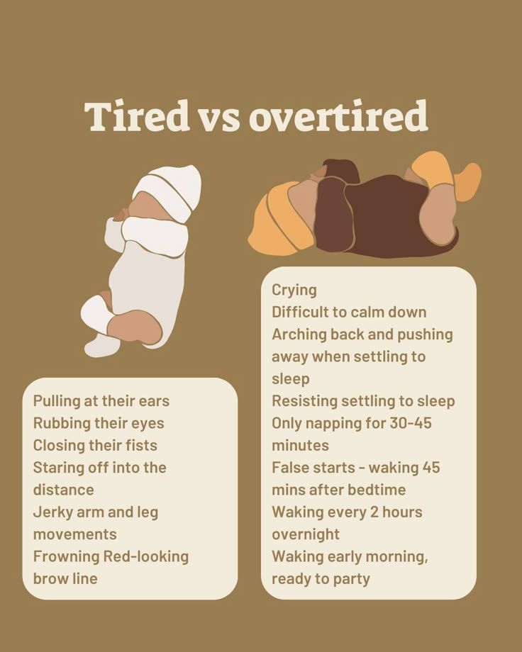 an info sheet describing the differences between tired and overrated