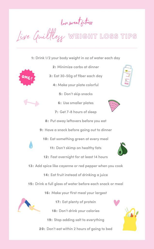 #LiveGuiltless Weight Loss Tips - Love Sweat Fitness Fitness Meal Plan, How To Reduce Weight, Love Sweat Fitness, Most Effective Diet, Fitness Recipes, Easy Diet Plan, Diet Plans For Women, Start Losing Weight, Healthy Diet Plans