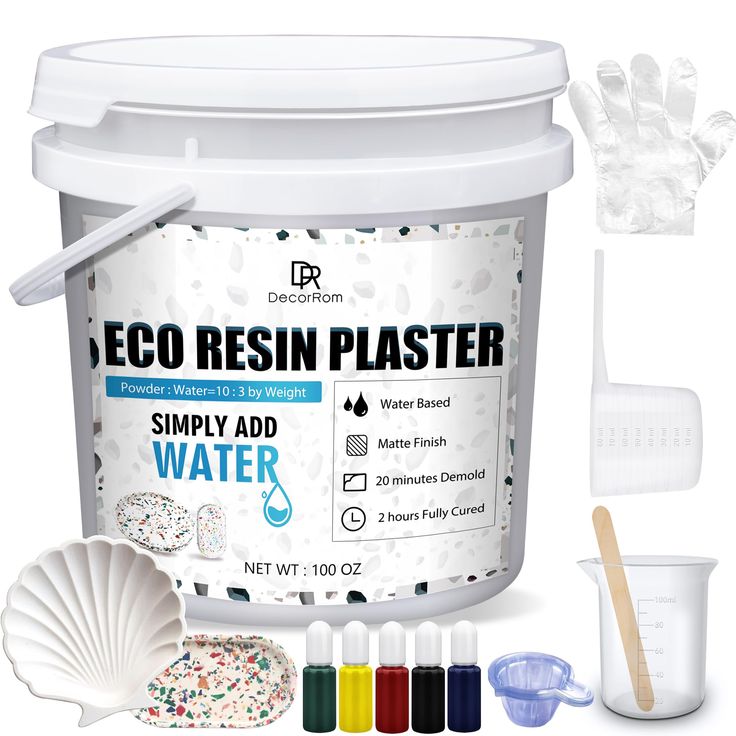 the eco resin plaster kit is ready to be used