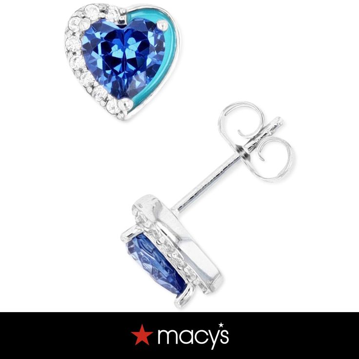 in stock Icy Blue, Blue Heart, Fine Jewellery Earrings, Shoe Sale, Blue And Silver, Cubic Zirconia, Jewelry Watches, Fine Jewelry, In Store