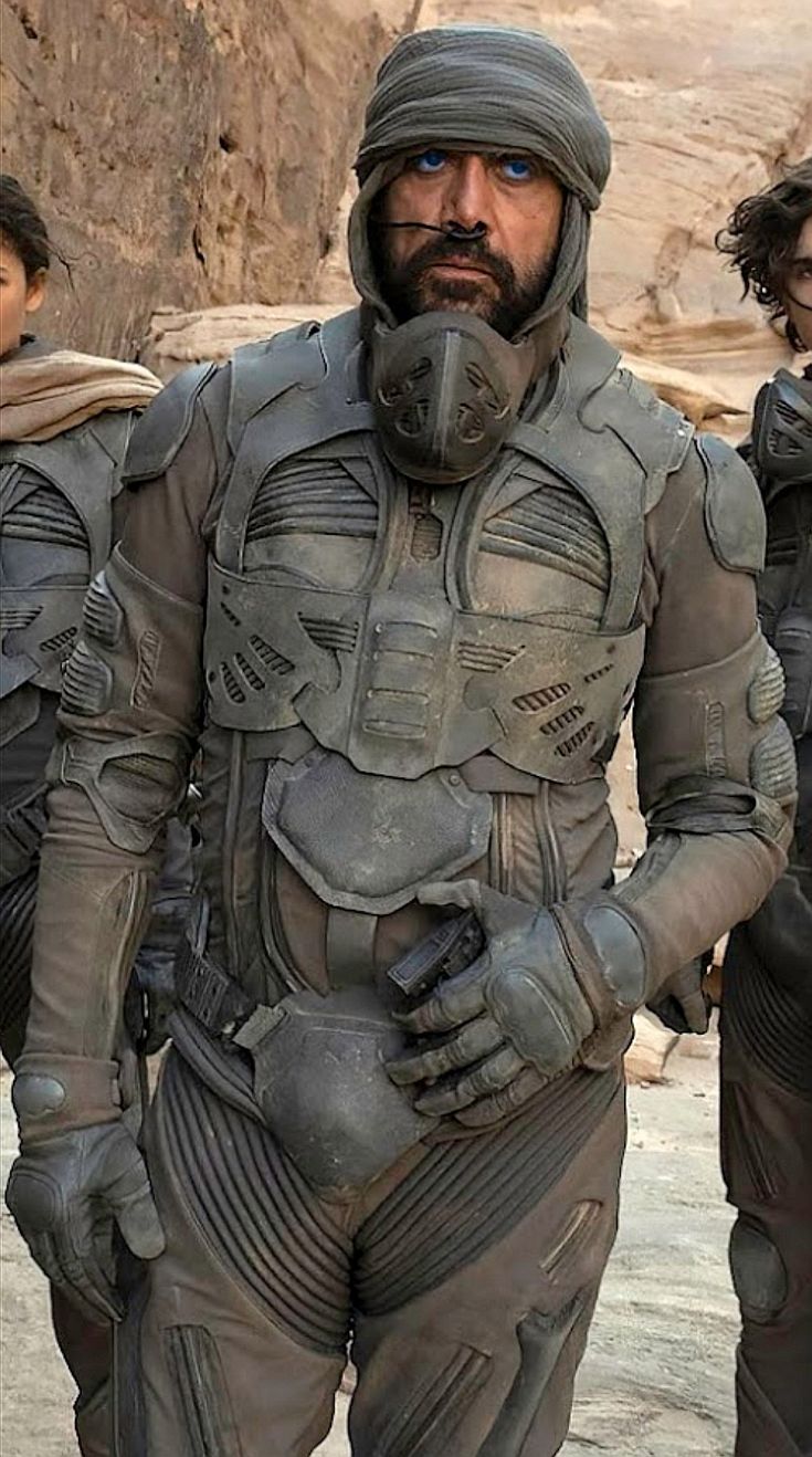 Still Suit Dune, Dune 2 Costumes, Dune Suit, Fremen Stillsuit, Stillsuit Dune, Dune 2021, Dune Armor, Dune Costume Design, Fremen Dune