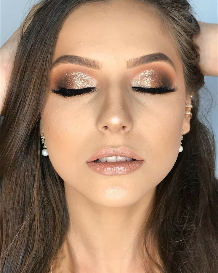 Makeup Wedding Brown Eyes, Makeup For Brown Eyes Prom, Party Makeup Brown Eyes, Rosa Make-up, Wedding Brown, Dramatic Wedding Makeup, Wedding Eyes, Party Make-up, Party Makeup Looks