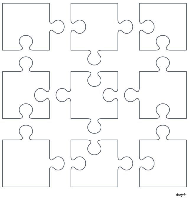 the missing pieces of a puzzle are shown in this printable puzzle piece templates