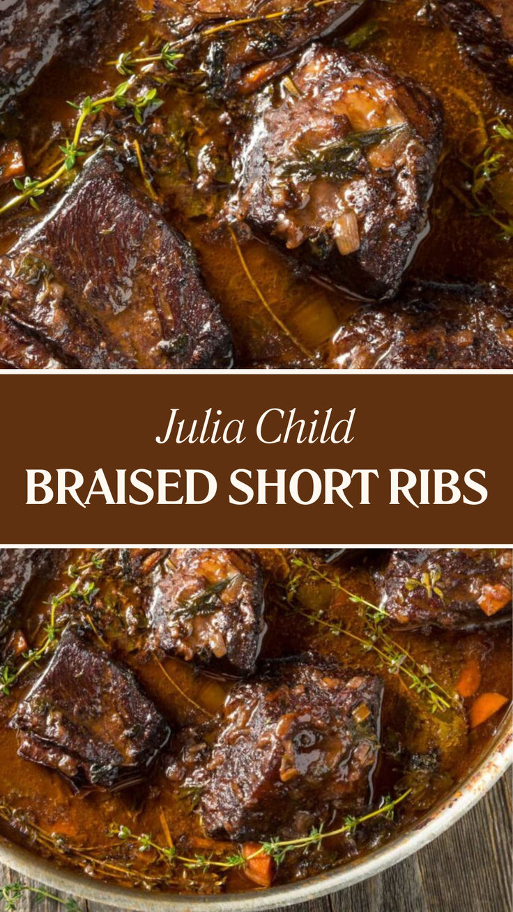 Julia Child Braised Short Ribs Beer Braised Short Ribs, Braised Short Ribs Recipe, Braised Beef Short Ribs, Rioja Wine, Beef Short Rib Recipes, Rib Recipe, Short Ribs Recipe, Fall Comfort Food, Ribs Recipe