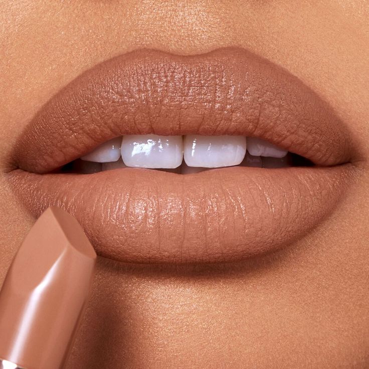 Brown Nude Lipstick, Brown Lipstick Shades, Nude Lipstick Shades, Revolution Lipstick, Pillow Talk Lipstick, Charlotte Tilbury Matte Revolution, Simple Makeup Tips, Brown Lipstick, Nude Makeup