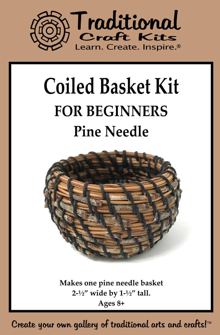 a basket kit for beginners with instructions to make it in the shape of a bowl