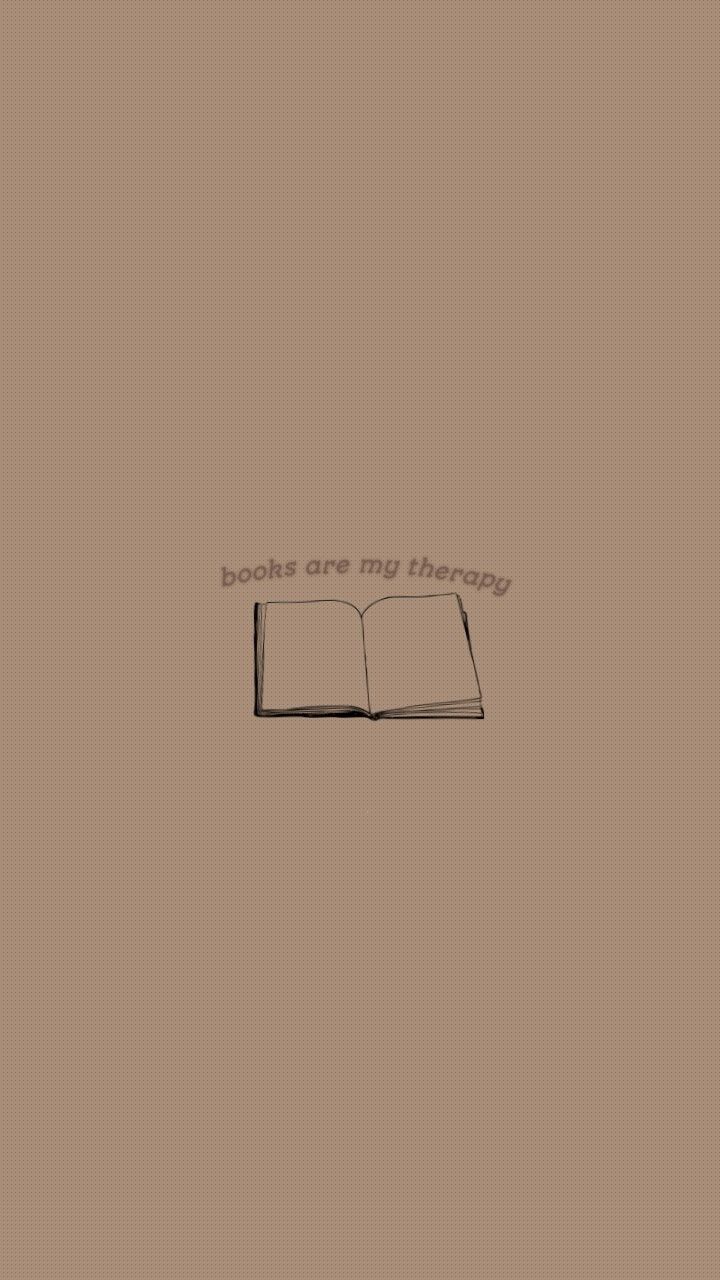 an open book with the words books are my therapy