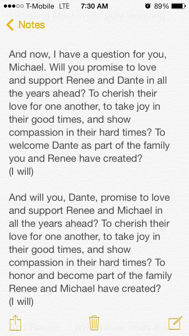 a text message that reads,'i have a question for you michael will you praise to love all the years ahead?