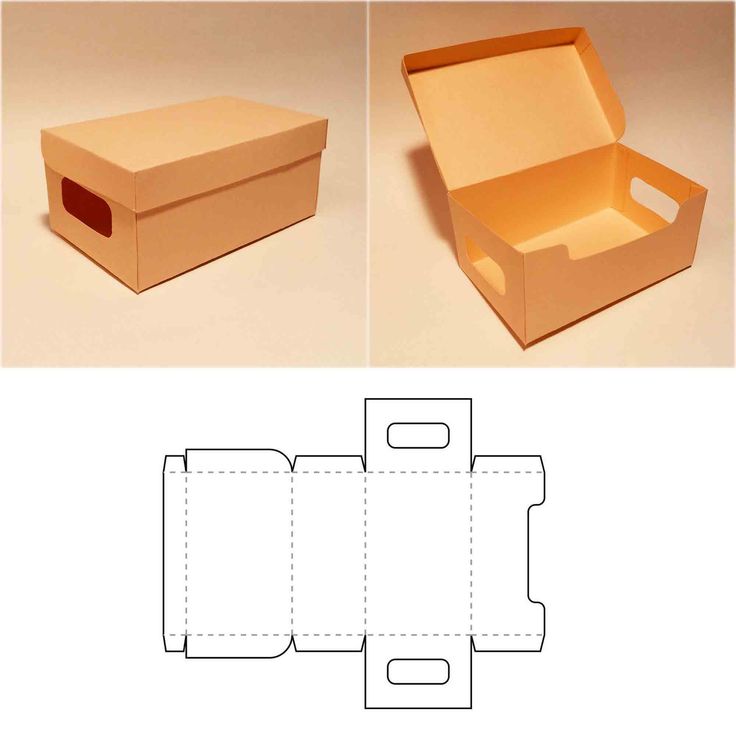 an open box with the lid cut out and ready to be used as a gift