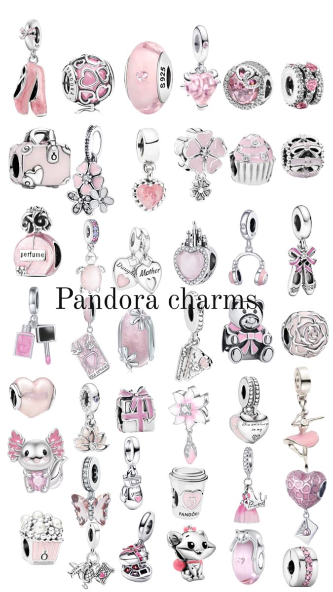 #pink #pandora #charms #pandoracharms # pandorabracelet #flowers #pinkpilates #princess #silver Pretty Pandora Charms, Best Pandora Charms, Pandora Me Charms, Pink And Silver Pandora Bracelet, Pandora Silver Charms, Pink Pandora Charm, Pandora Charm Bracelet Pink, Pink Pandora Charm Bracelet, Aesthetic Pandora Charms