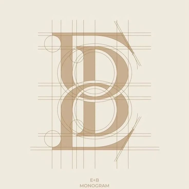 the letter b is made up of lines and shapes, with an elegant font that looks like