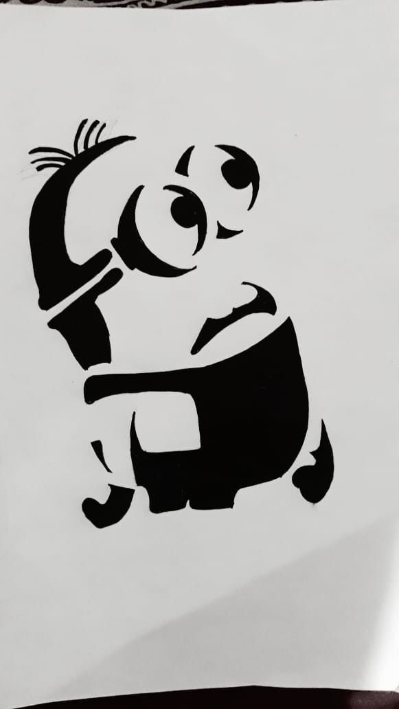 a drawing of a panda holding a tennis racquet on top of a piece of paper