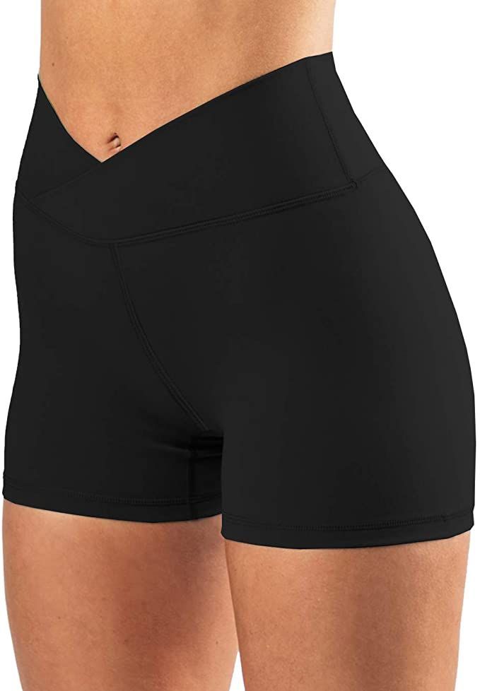 Super cute cross waist yoga shorts, workout shorts Leggings Pocket, Yoga Short, Womens Workout, Waist Workout, Workout Yoga, Running Leggings, Spandex Shorts, Lady Biker, Elastic Waist Pants