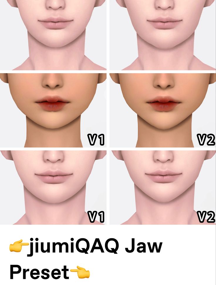 four different angles of the face of a woman