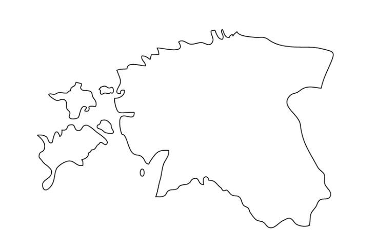 an outline map of the country of france