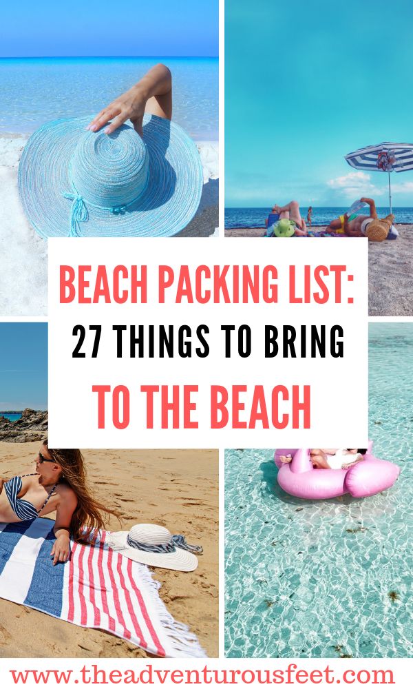 beach packing list 27 things to bring to the beach