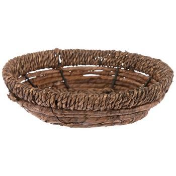 Dimensions: 2" H x 7.38" W x 7.38" D Material: Sea Grass, Banana Leaf & Metal Color: Brown Quantity: 1 Organize your home in natural style by displaying this Banana Leaf Woven Basket. This small basket features brown, tightly twisted banana leaves woven around a metal frame. Parts of the basket consist of sea grass for a unique mix of textures. Use it as a catch-all on tables or counters to keep messes at bay! Small Basket, Banana Leaves, Organize Your Home, Woven Basket, Banana Leaf, Organizing Your Home, Natural Style, Metal Color, Basket Weaving