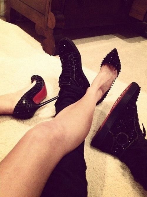 His and hers Manolo Blahnik Heels, Couple Shoes, Super Rich Kids, Red Bottoms, Louboutin Shoes, Dr. Martens Boots, Manolo Blahnik, Shinee, Look Fashion