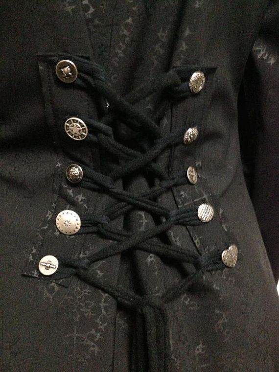 Coat Embellishment, Pirate Photo, Pink Raincoat, Hand Dress, Lace Hoodie, Black Raincoat, Goth Steampunk, Steampunk Cosplay, Steampunk Diy