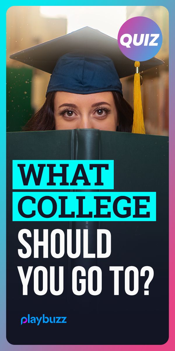 a woman wearing a graduation cap with the words what college should you go to?