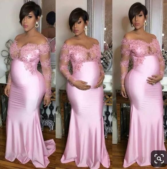 A Line Pregnant Prom Dress, Pink Long Evening Dress on Storenvy Pink Long Prom Dress, Vestidos Para Baby Shower, Prom Dress Pink, Maternity Dresses For Baby Shower, Prom Dresses Long Pink, Shower Outfits, Looks Pinterest, Baby Shower Outfit, Baby Shower Dresses