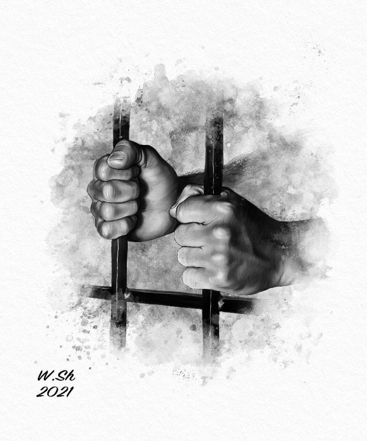 two hands holding bars in front of a white background