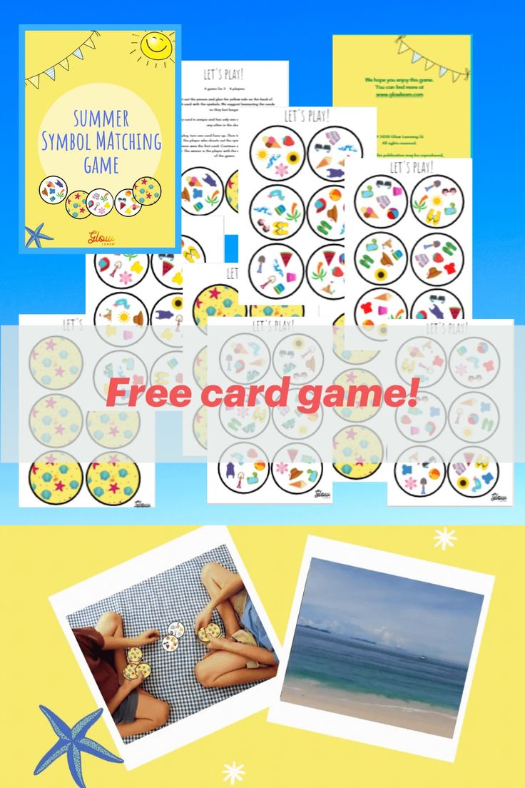 the free printable game for kids to play on the beach