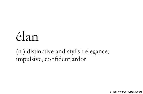 the word elan is written in black and white, with an image of a person's face