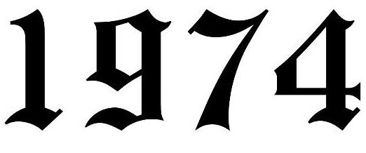 the number fourteen seven in black and white, with some type of numbers below it