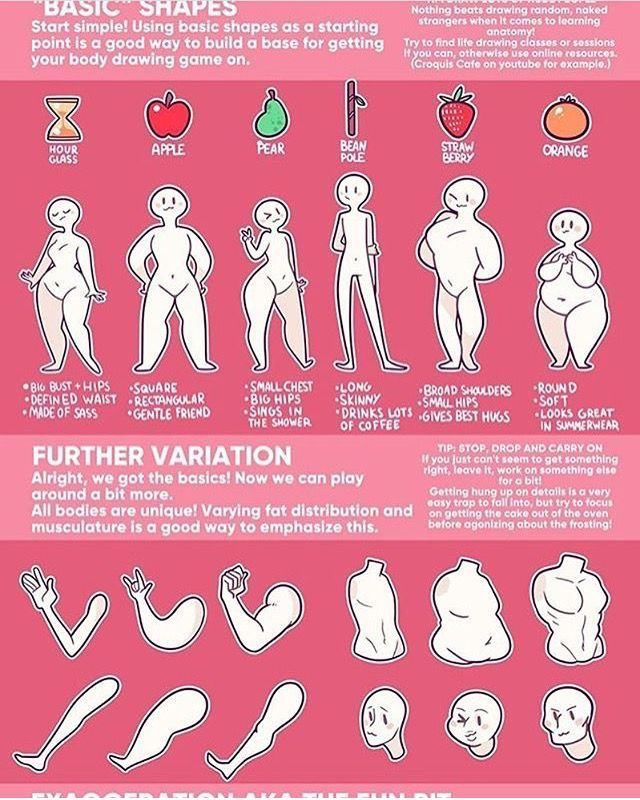 an info sheet describing different types of body shapes